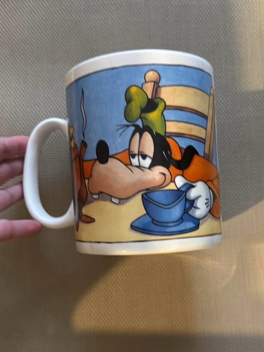 Disney Goofy Ceramic Mug with Blue and Green Accents